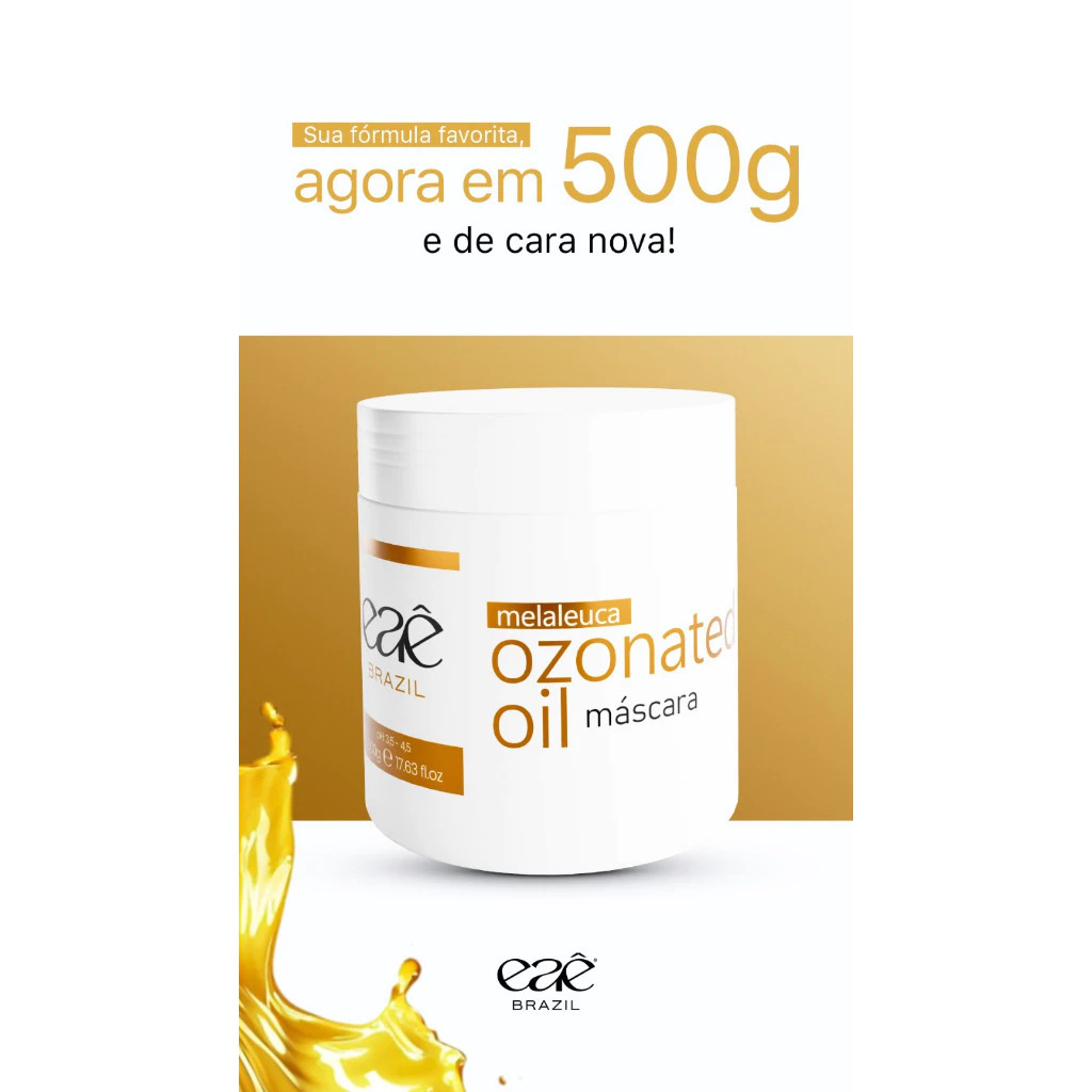 Mascara Com Melaleuca Ozonizada 500g Terapia Capilar Anti-Inflamatória Eae Brazil em Oferta na Shopee
