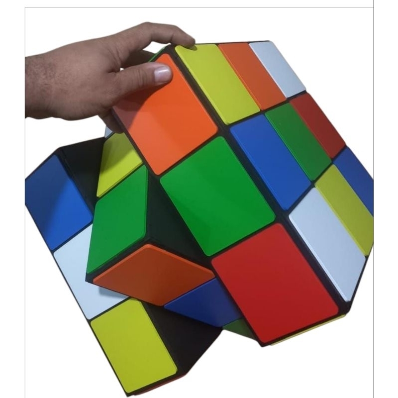 Cubo Magico 30 X 30 X 30 Em Mdf Pintado