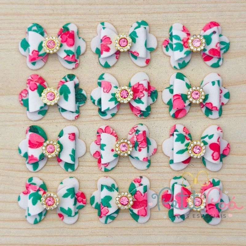 ADESIVO PET LAÇO JOIA RARA - BANHO E TOSA (12 UNIDADES)