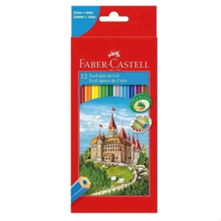 Lápis De Cor 12 Cores Faber Castell Ecolápis Sextavado em Oferta na Shopee