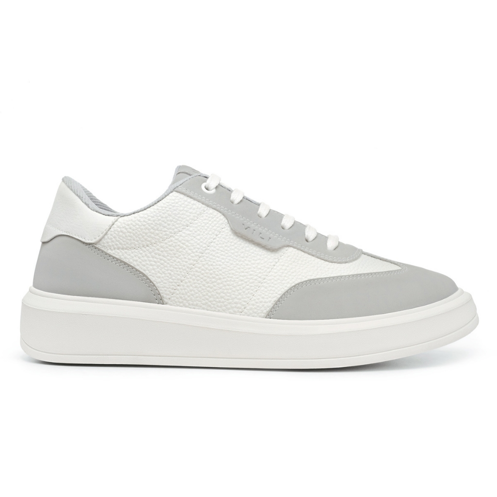 Detalhes do Tênis VILI Urban Masculino Sapatênis Casual Couro Nobuck Branco