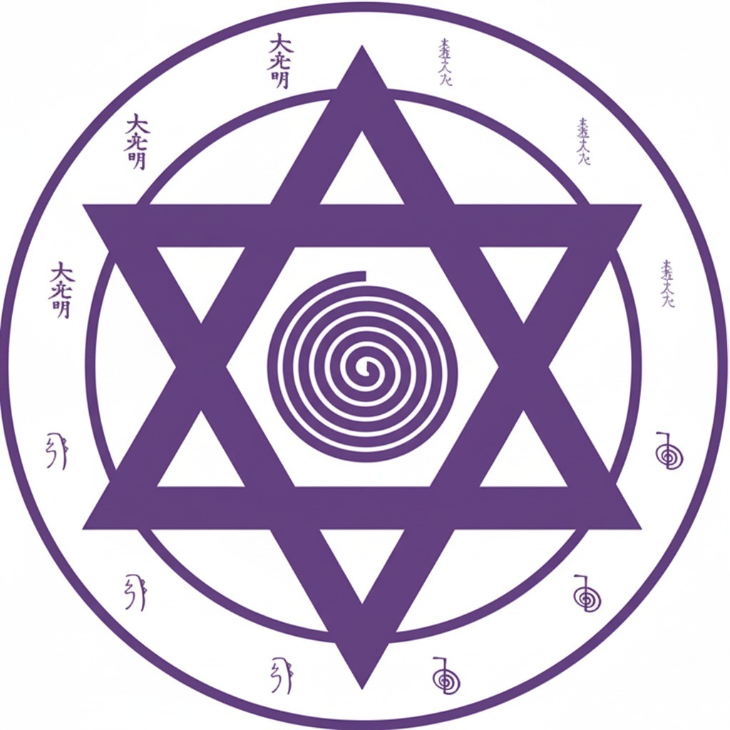 Mandala Hexagrama Reiki Harmonização Energética Limpeza Espiritual Proteção com Manual em Oferta na Shopee