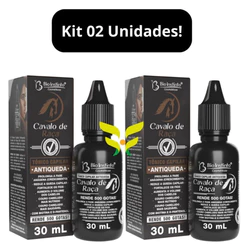 Kit 2 Unidades TÔNICO CAPILAR ANTIQUEDA CAVALO DE RAÇA 30mL Bio Instinto