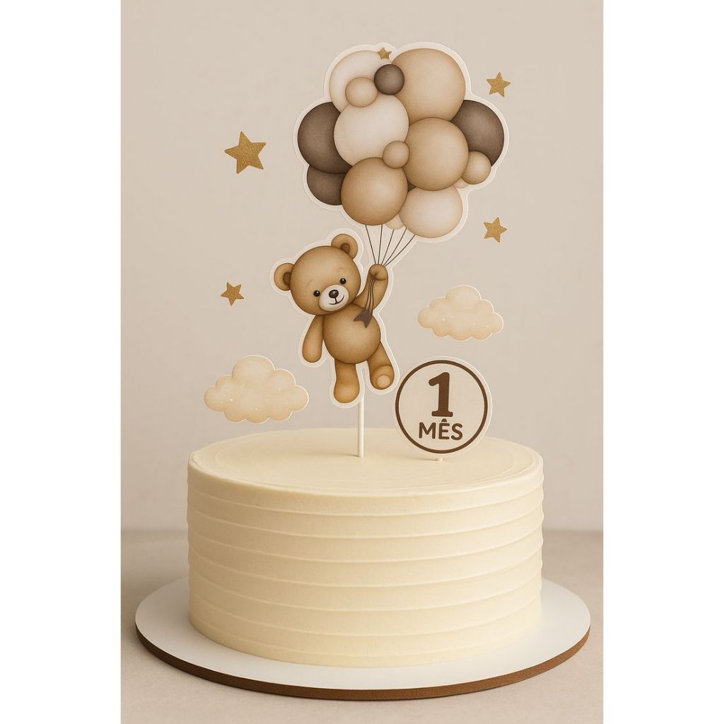 Topo de Bolo do Ursinho - Comprar com Melhor Preço em Padaria