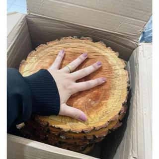 Madeira Rustica Bolacha de Mogno Africano - 20 a 24 cm em Oferta na Shopee