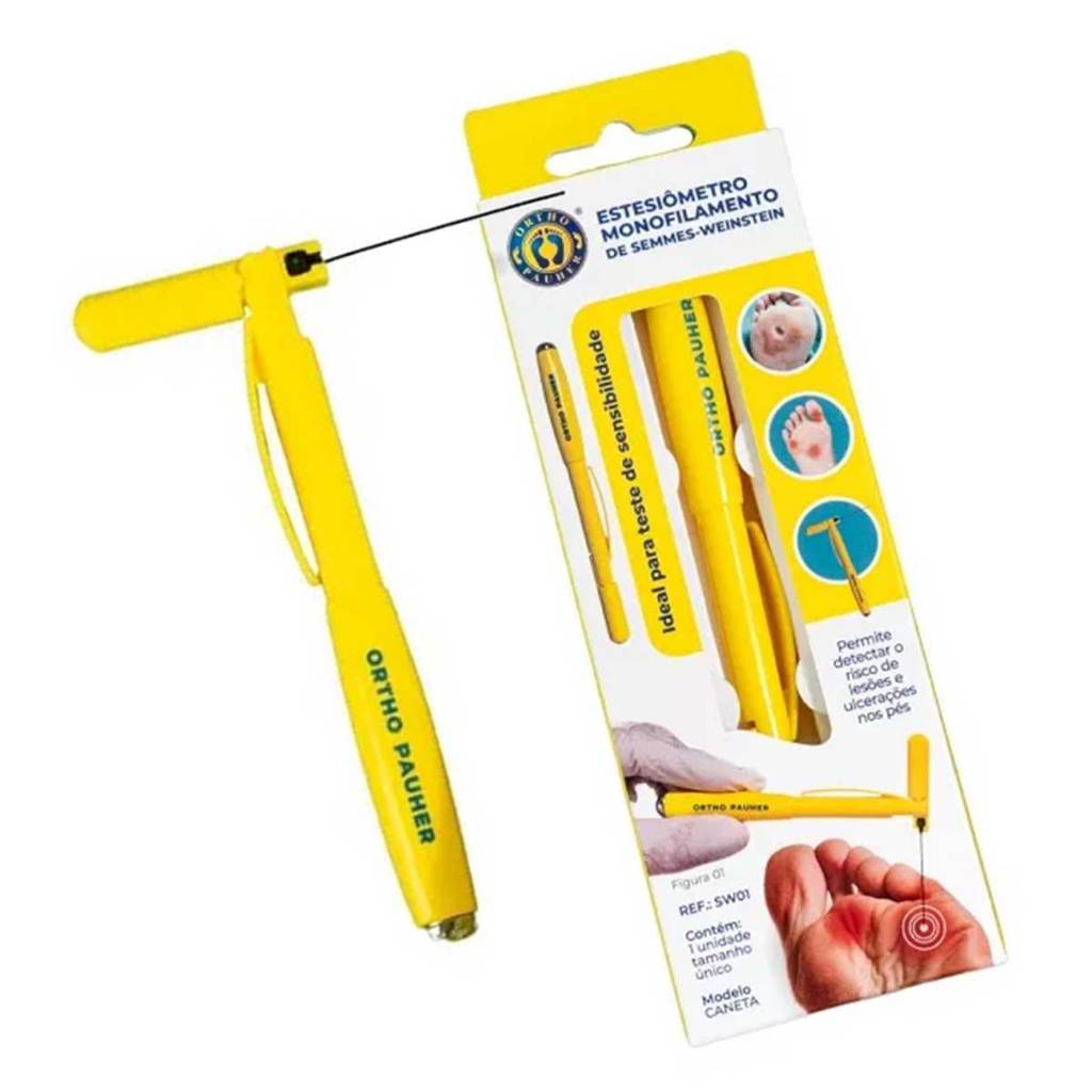 Caneta Estesiômetro Monofilamento Semmes-Weinstein Ortho Pauher - Teste de Sensibilidade