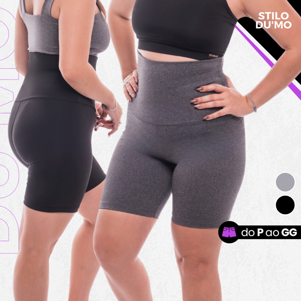 Short Modelador Cós Alto Com Alta Compressão Abdominal em Oferta na Shopee