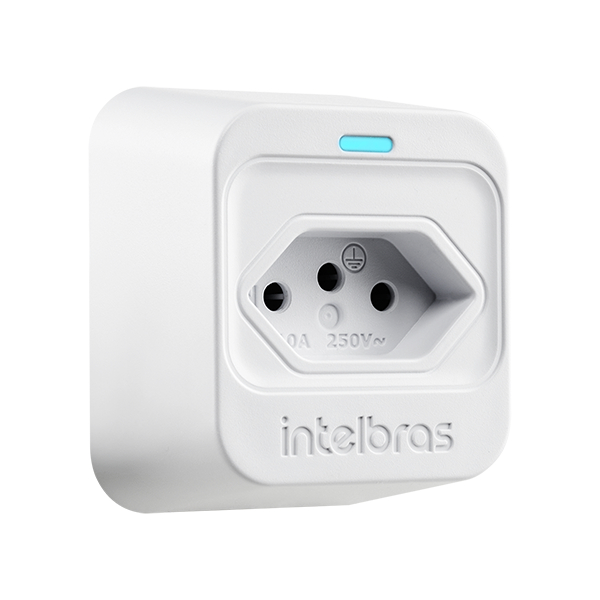 Dispositivo Anti Surto Elétrico Intelbras EPS 301 Branco 1 tomada 10A bivolt