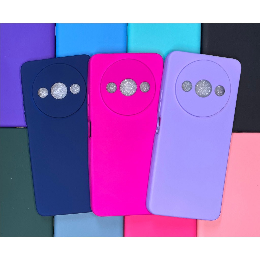 Capa para Xiaomi Redmi A3 / Redmi A3X / Poco C61 / Capa + Pelicula 3D ou Só 1 Capinha Aveludada