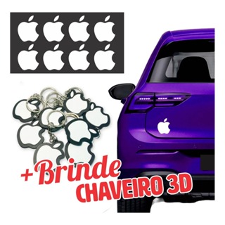 Kit 10 Adesivos Apple Originais Premium + Brinde Chaveiro Apple Exclusivo em Oferta na Shopee