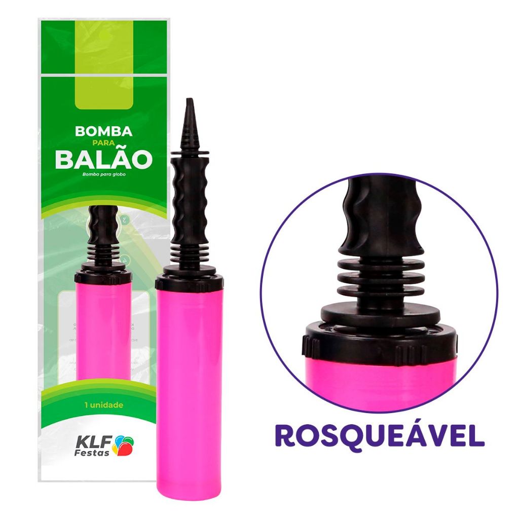 Bombinha De Ar Manual Para Encher Bexiga Balão Boia Bubbles Metalizado em Oferta na Shopee