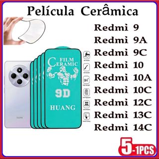 Película Cerâmica 9D 3D XIAOMI Gel Hidrogel Redmi 9 9A 9C Redmi 10 10A 10C Redmi 12C 13C …