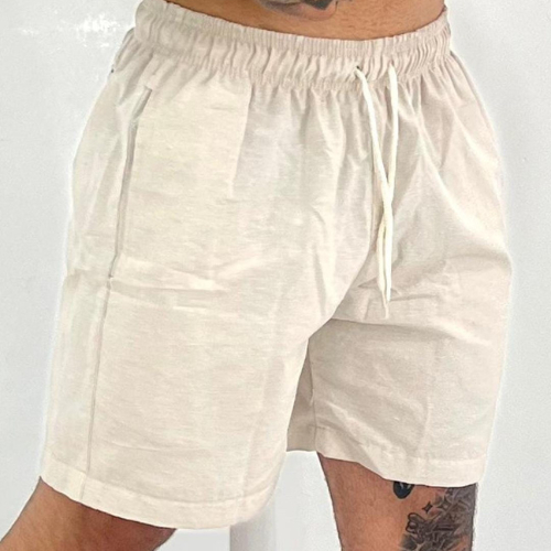 Short de Linho Masculino Premium Zillati Masculino Bermuda Praia Verão casual Qualidade Sarja