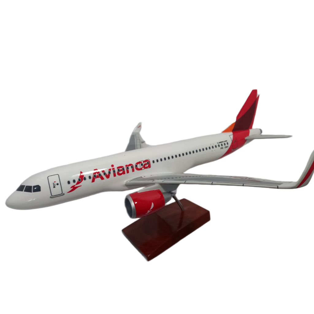 Maquete de Aviao em Resina A-320 Neo Avianca 34 cm