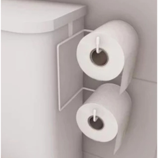 Suporte Porta Papel Higiênico Duplo Aramado Caixa Acoplada Aço Branco em Oferta na Shopee