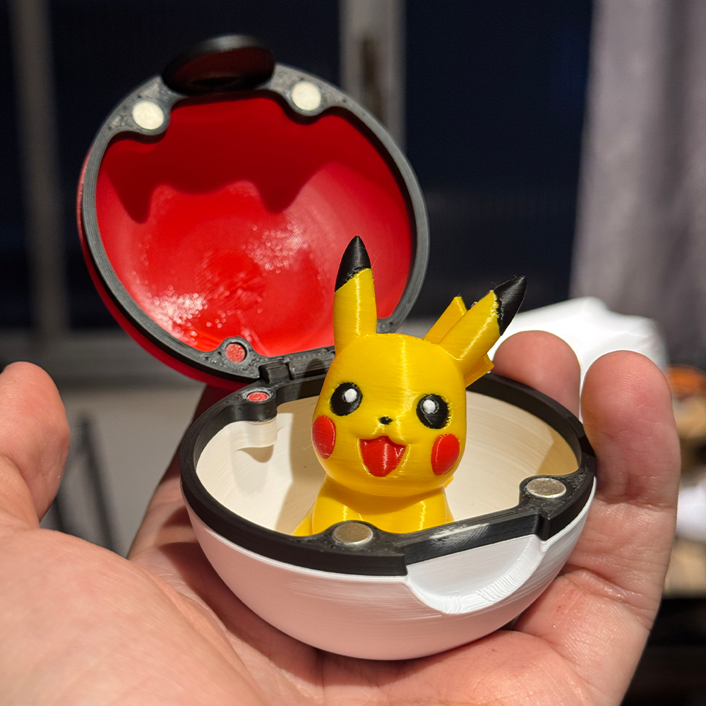Pikachu Pokebola 6cm Pokemon Boneco Decoração Presente Divertido Fofo — imagem 2 de 2
