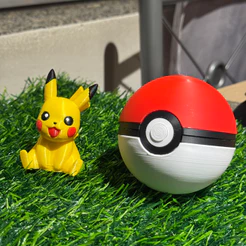 Pikachu Pokebola 6cm Pokemon Boneco Decoração Presente Divertido Fofo