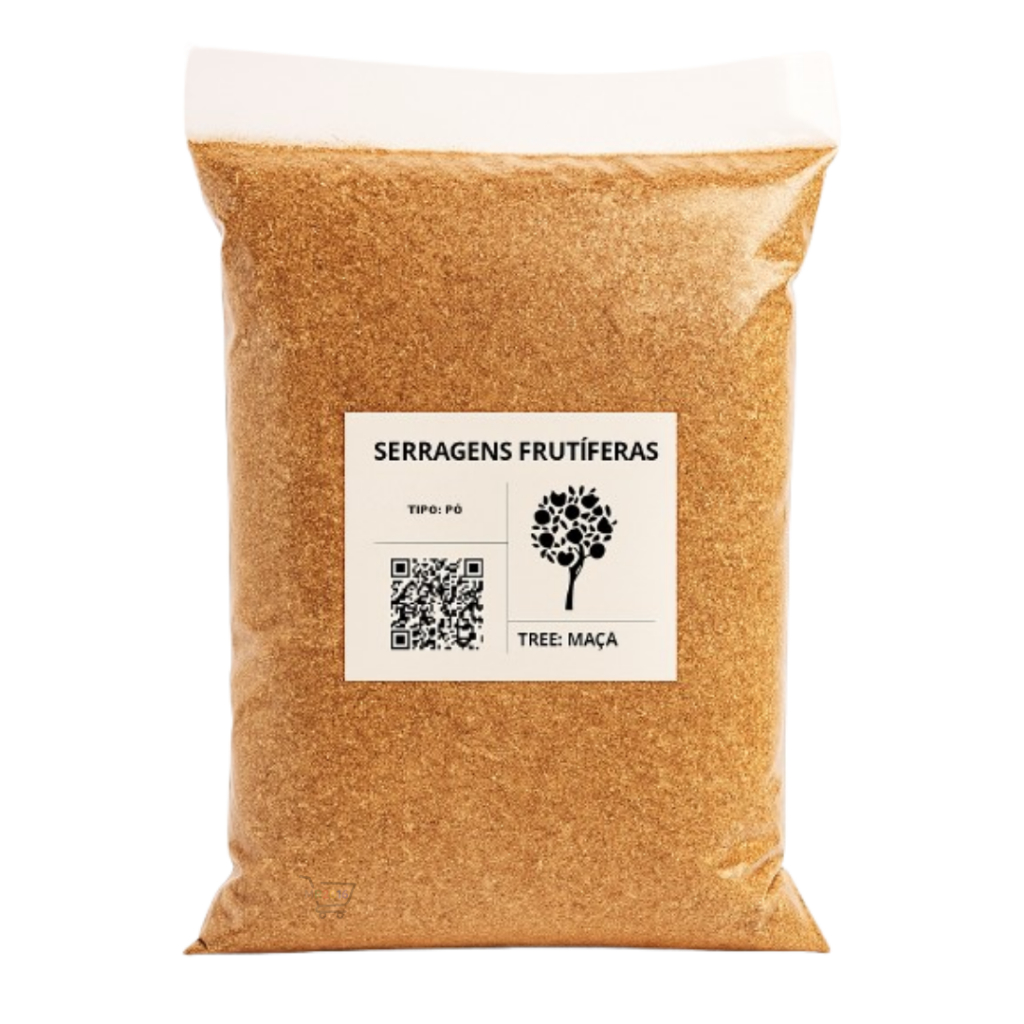 Serragem De Macieira 1kg Tipo Pó Para Defumação E Aromatização De Alimentos Defumar Carnes Bolos