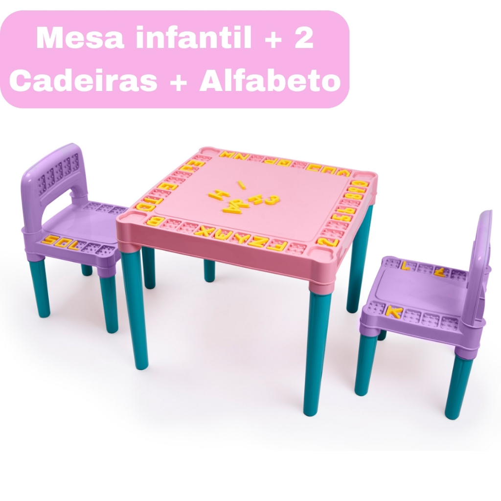 Kit Mesa Infantil com 2 Cadeiras: Onde Comprar | BuscaProdutos
