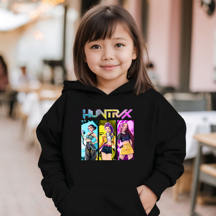 Moletom Infantil Huntrix - Blusa Menina Demon Hunter Huntrix