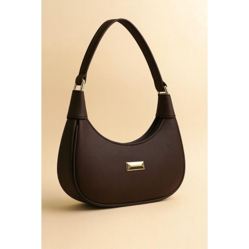 Bolsa Feminina Ombro e Mão Lançamento Baguete Meia Lua Básica Social Balada Tote Várias Cores