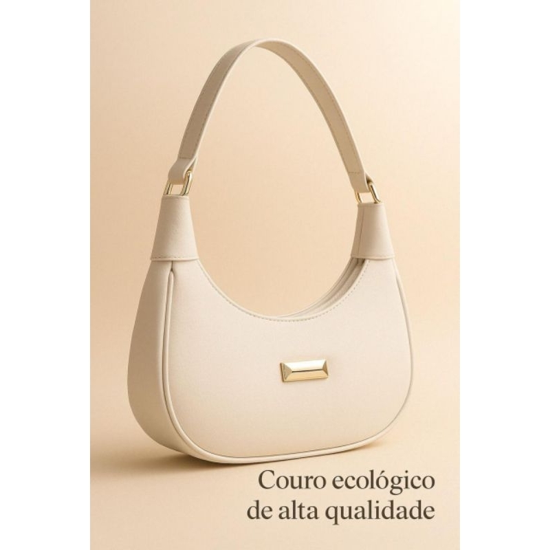 Bolsa Feminina Alça e Ombro Meia Lua Social Balada Básica Várias Cores... Promoção Lançamento