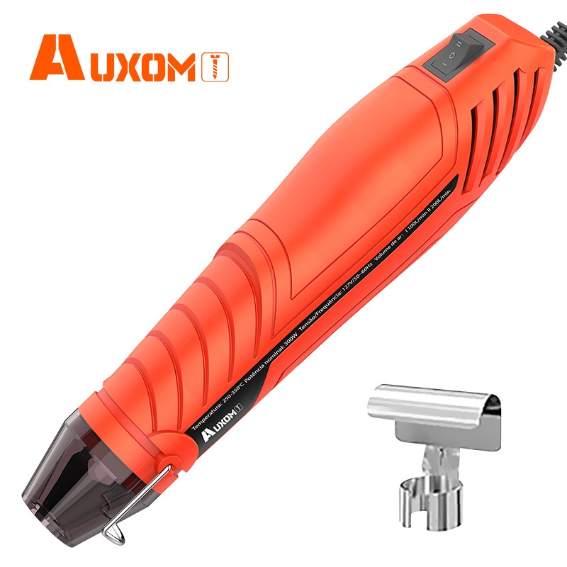 AUXOM Mini Soprador Térmico Portátil 300W 110V Pistola Ar Quente Para Artesanato Resina em Oferta na Shopee