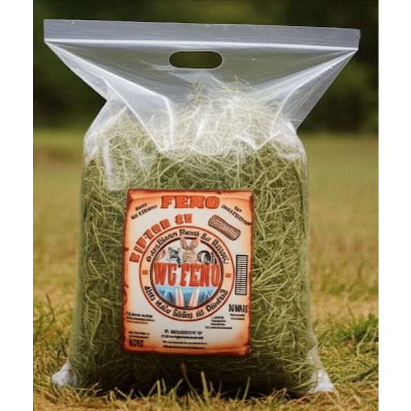 1,5 KG - Feno de TIFTON 85 Premium Saborizado com Folhas de Amora p/ Coelhos e roedores.
