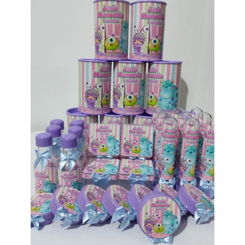 Kit Monstros SA 50 itens personalizados em Oferta na Shopee