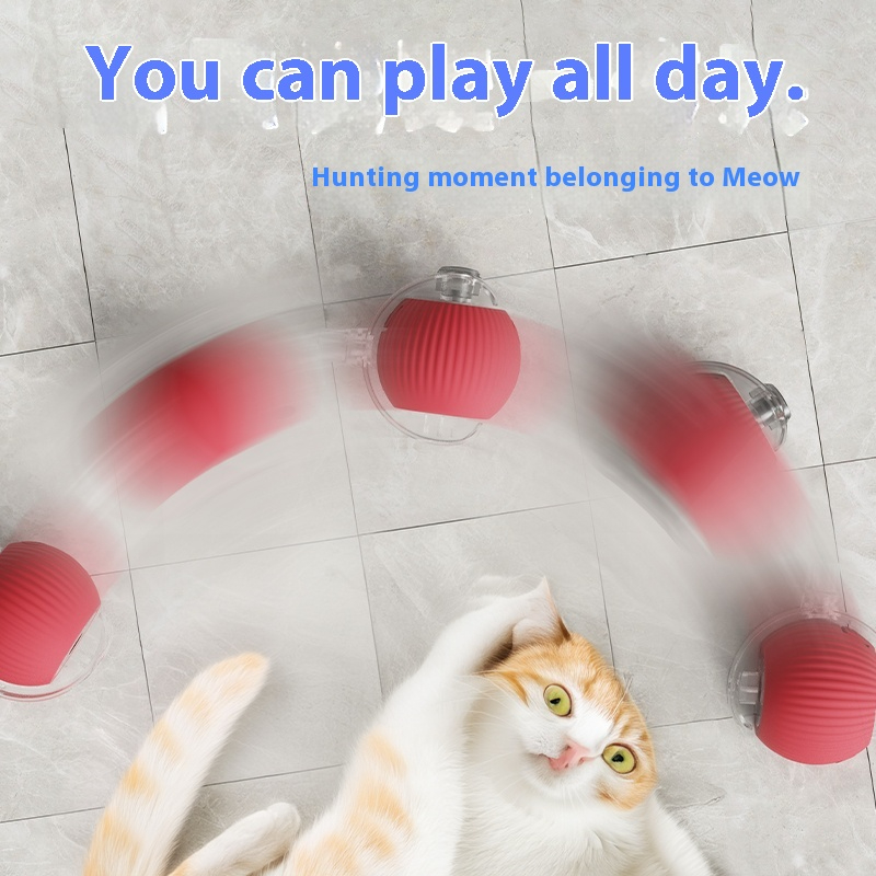 Cat toy ball - rechargeable interactive toy ball - automatic tail toy ball
