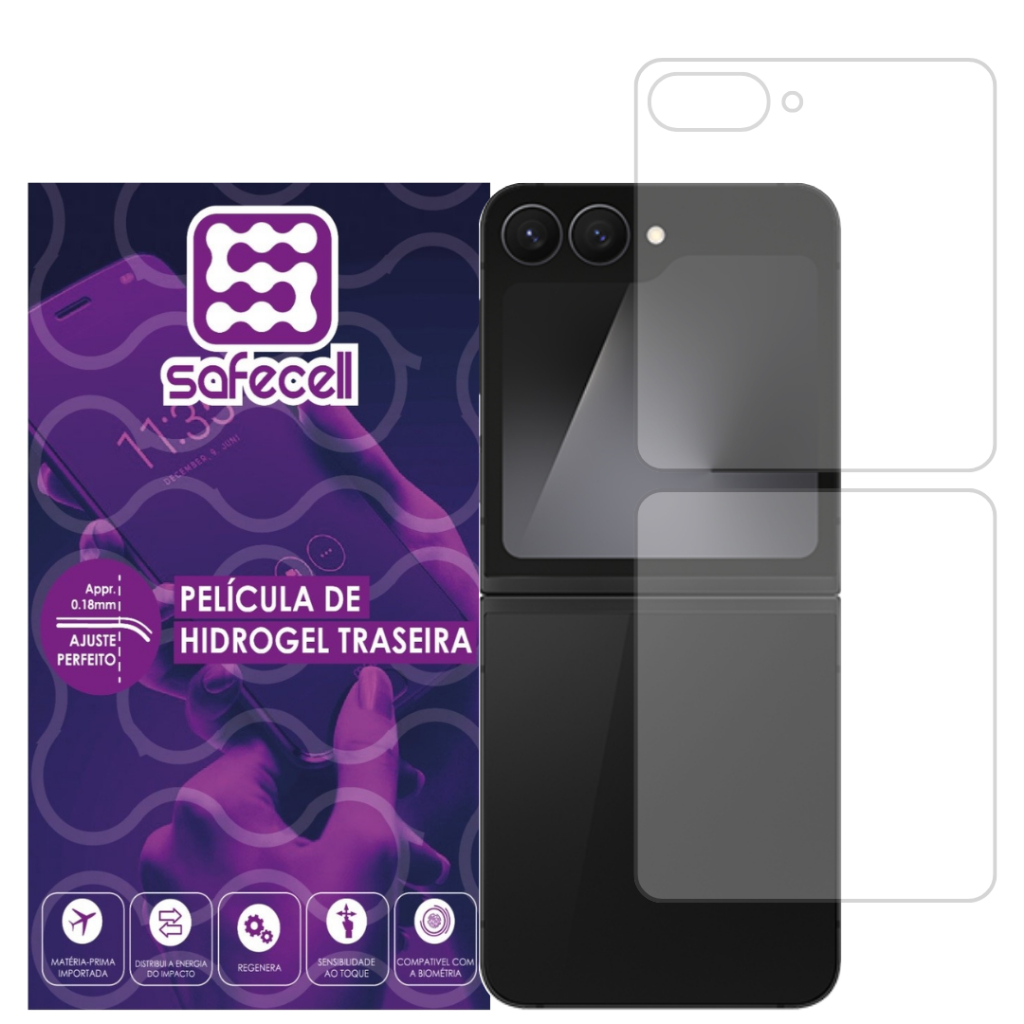 Película Hydrogel Hd Traseira Para Galaxy Z Flip 7 Fe