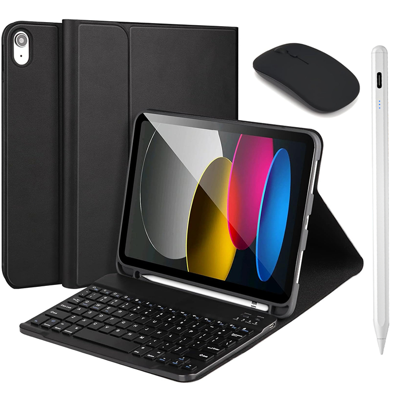 Kit4 Capa + Teclado Bluetooth ABNT2 + Caneta + Mouse para Xiaomi Redmi Pad SE 11/Pad 2/S6 Lite/A9 Plus