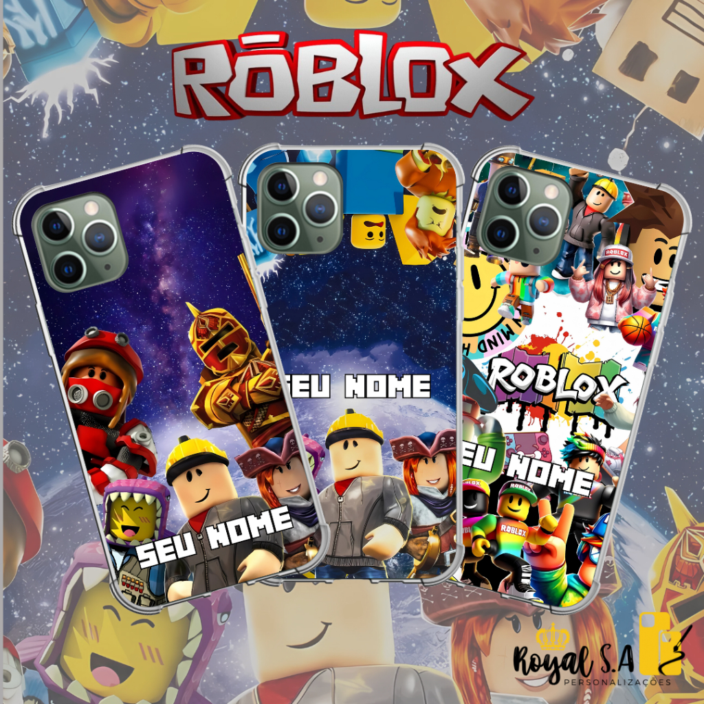 Capinha de celular personalizada Roblox para aparelhos Samsung/ Iphone/ Motorola/ Xiaomi/ Realme