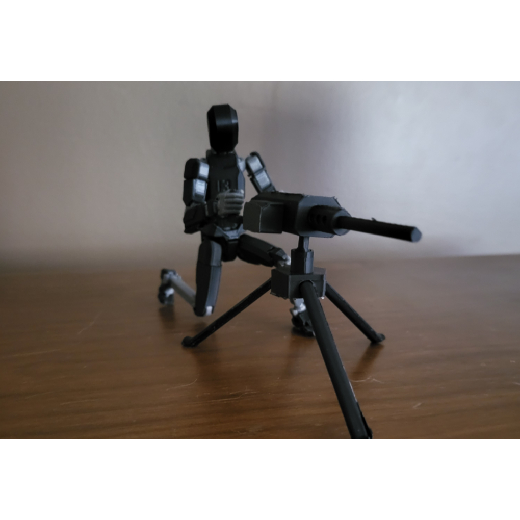 Torreta Metralhadora com Tripé para Dummy 13 Acessórios Brinquedo Decoração - Impressão 3D em Oferta na Shopee