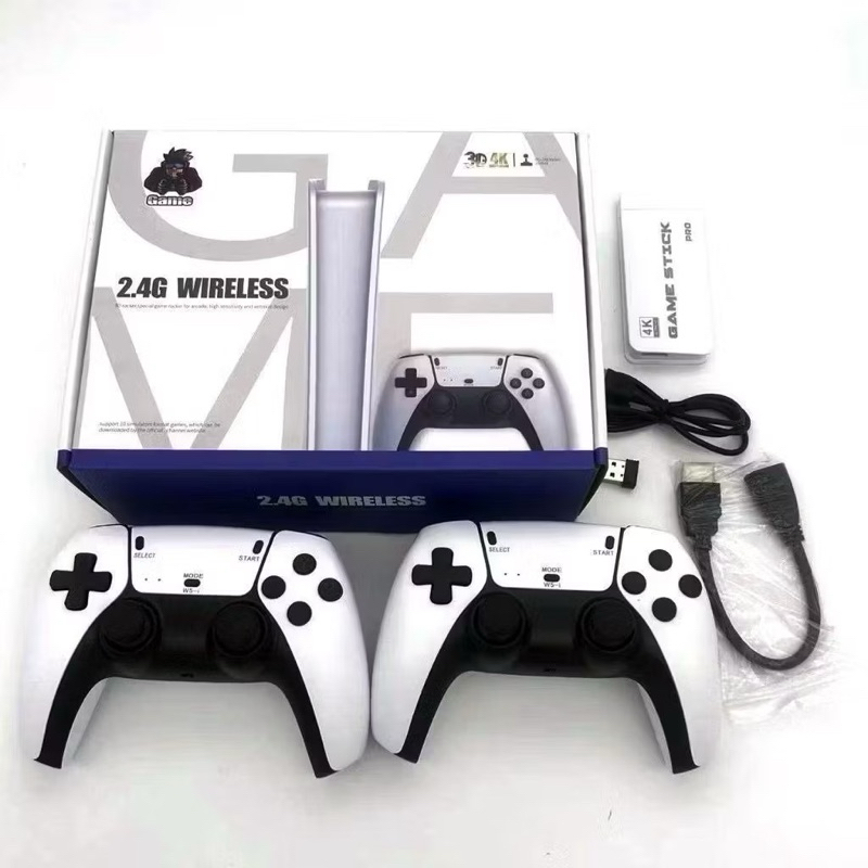 Console Game Stick Pro 8K + 2 Controles Sem Fio – 10.000 Jogos Retrô HDMI