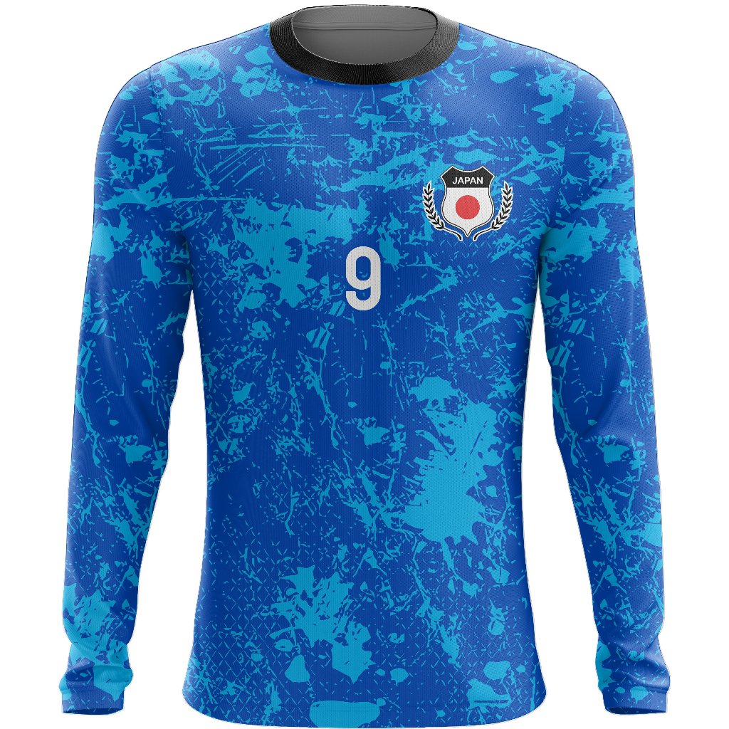 Camiseta Personalizada do Japão Com Manga Futebol Academia Corrida Torcedor E-Sports 2026