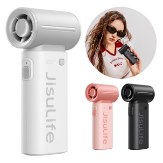 JISULIFE Ventilador Portátil de Mão Mini Turbo 5 Velocidade Duração de 18 Hora Recarregável Life9 em Oferta na Shopee