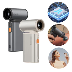 JISULIFE Ventilador Portátil Potente 3 Modos Recarregável Multi-funcional 9000mAh 19M/S (Ultra 1)