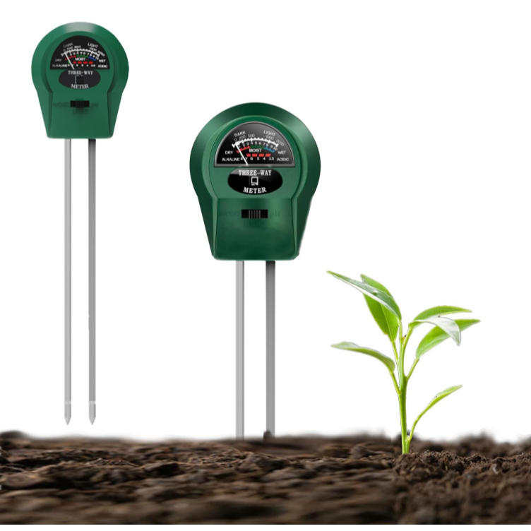 Medidor De Solo Plantas Digital 3 em 1 PH Umidade Luz Termômetro em Oferta na Shopee
