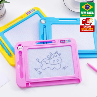 Lousa Mágica Infantil Magnética Quadro de Desenho Educativo P M G Cores Diversas em Oferta na Shopee