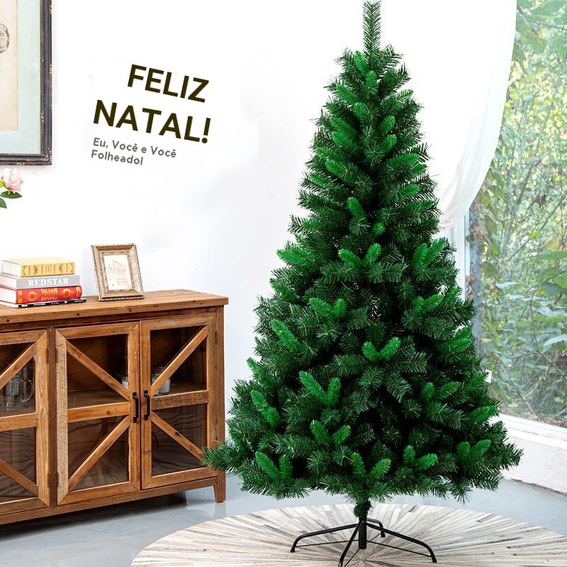 Árvore de Natal de 240 cm 150/180/210 árvore de Natal de luxo, decoração para festa de Natal em Oferta na Shopee