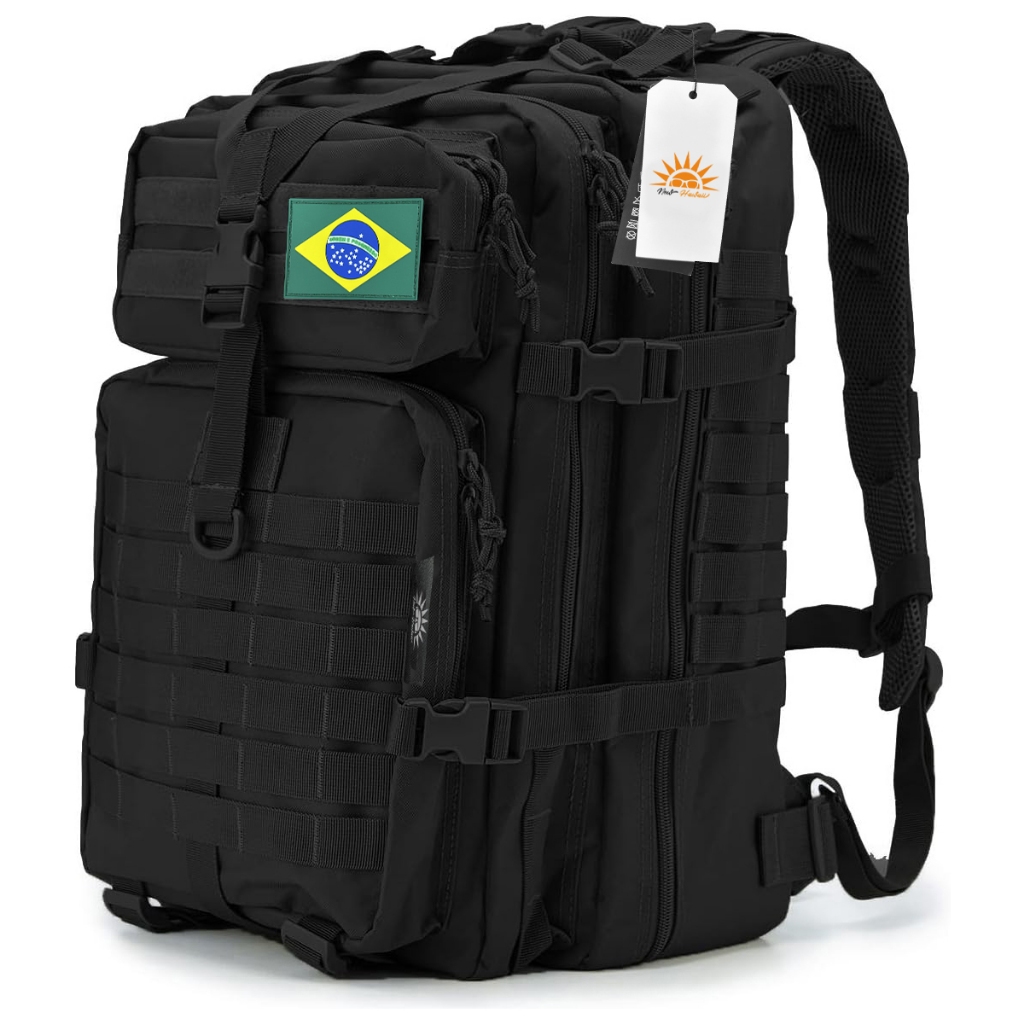 Mochila Militar Tática Impermeável Grande 50l,Mochila de Viagem,Masculina Feminina Assault em Oferta na Shopee
