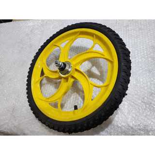 Rodinha  pneu levorin e camara roda amarela Traseira Completa Da Bike Hot Wheels Levorin Aro 16 e freio tambor em Oferta na Shopee