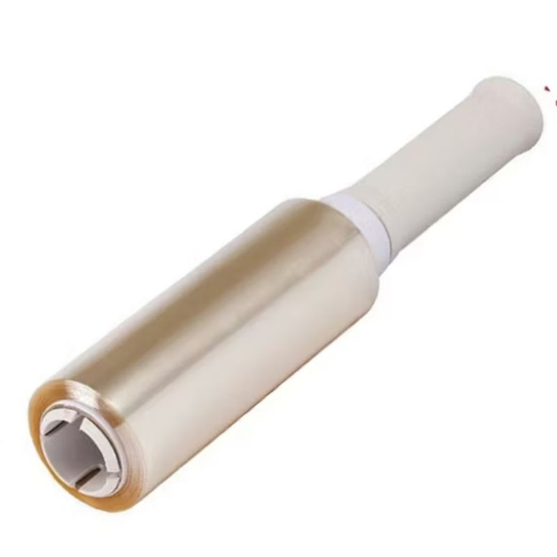 PLASTICO FILME PVC 12CM/140 METROS COM APOIO DE MÃO.