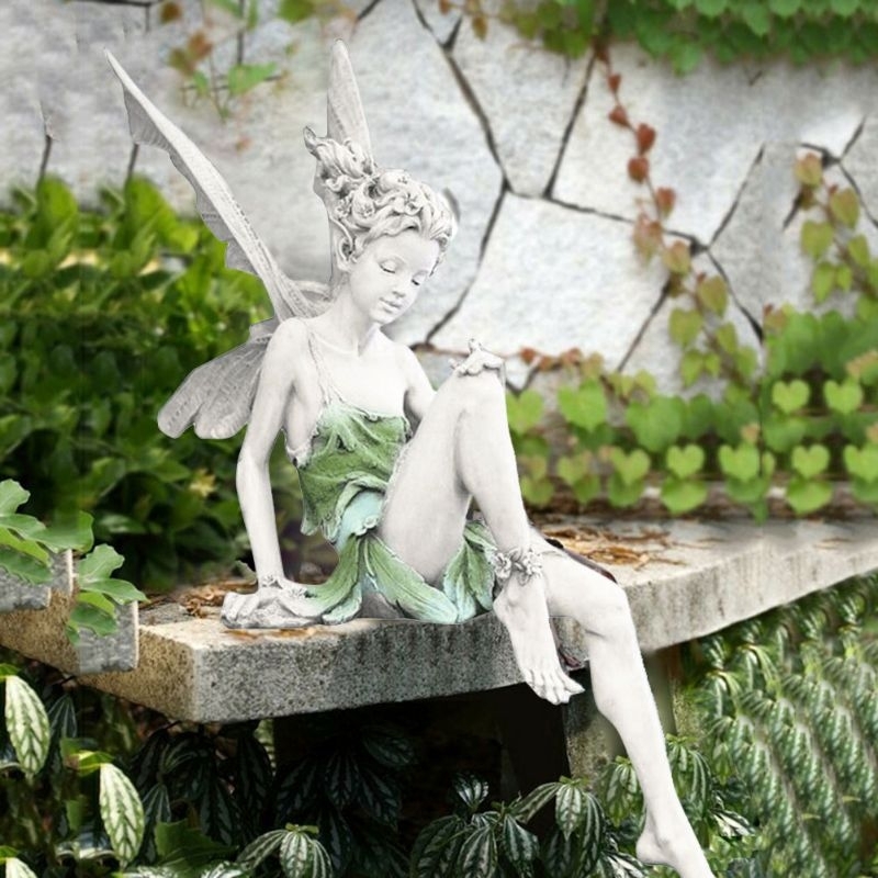 Fada de jardim, fala de resina, decoração gnomo