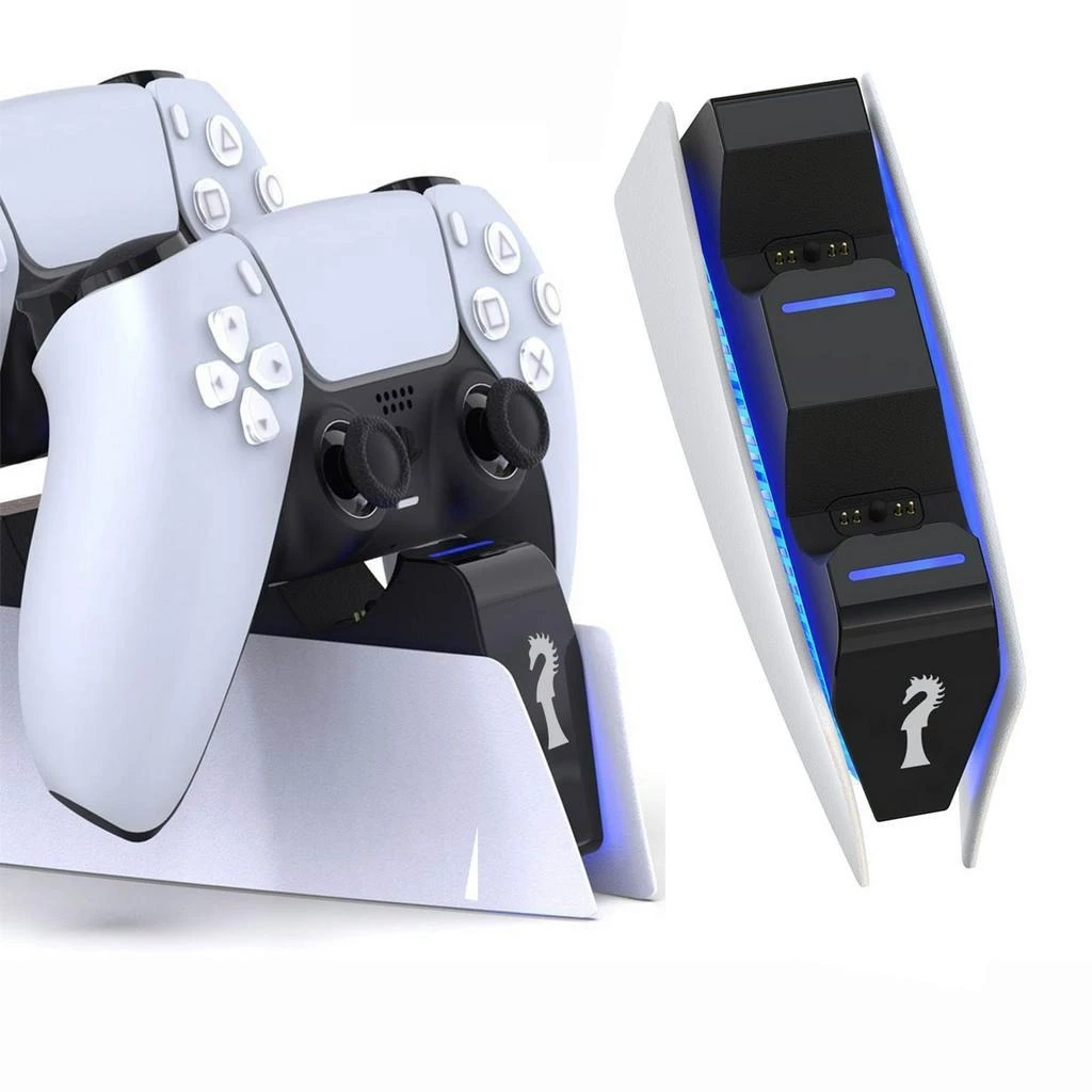 Suporte Base Dock Carregador 2 Controles Com Led Base De Carregamento para PS5
