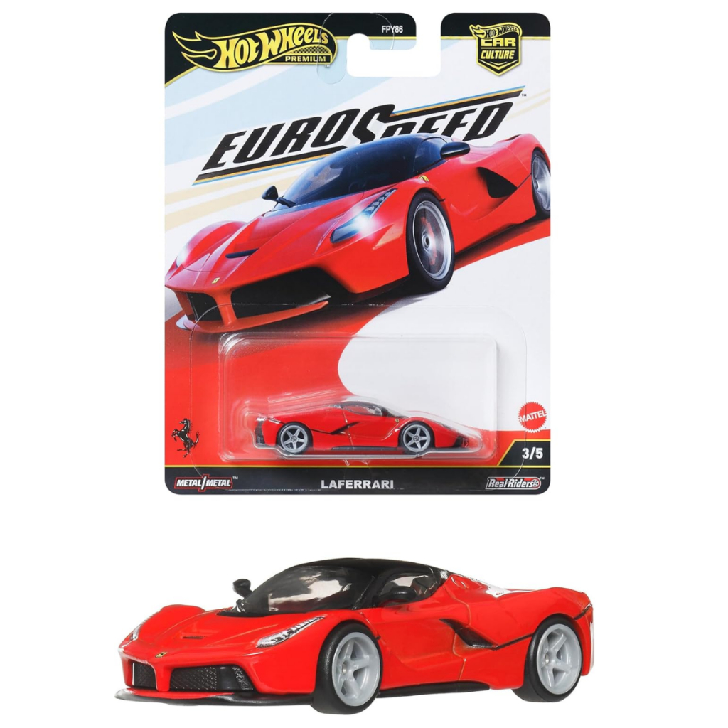 Hot Wheels Premium Car Culture EuroSpeed 2025 FPY86 1/5 Bugatti Bolide 2/5 Aston Martin Vantage GTE 3/5 Ferrari LaFerrar