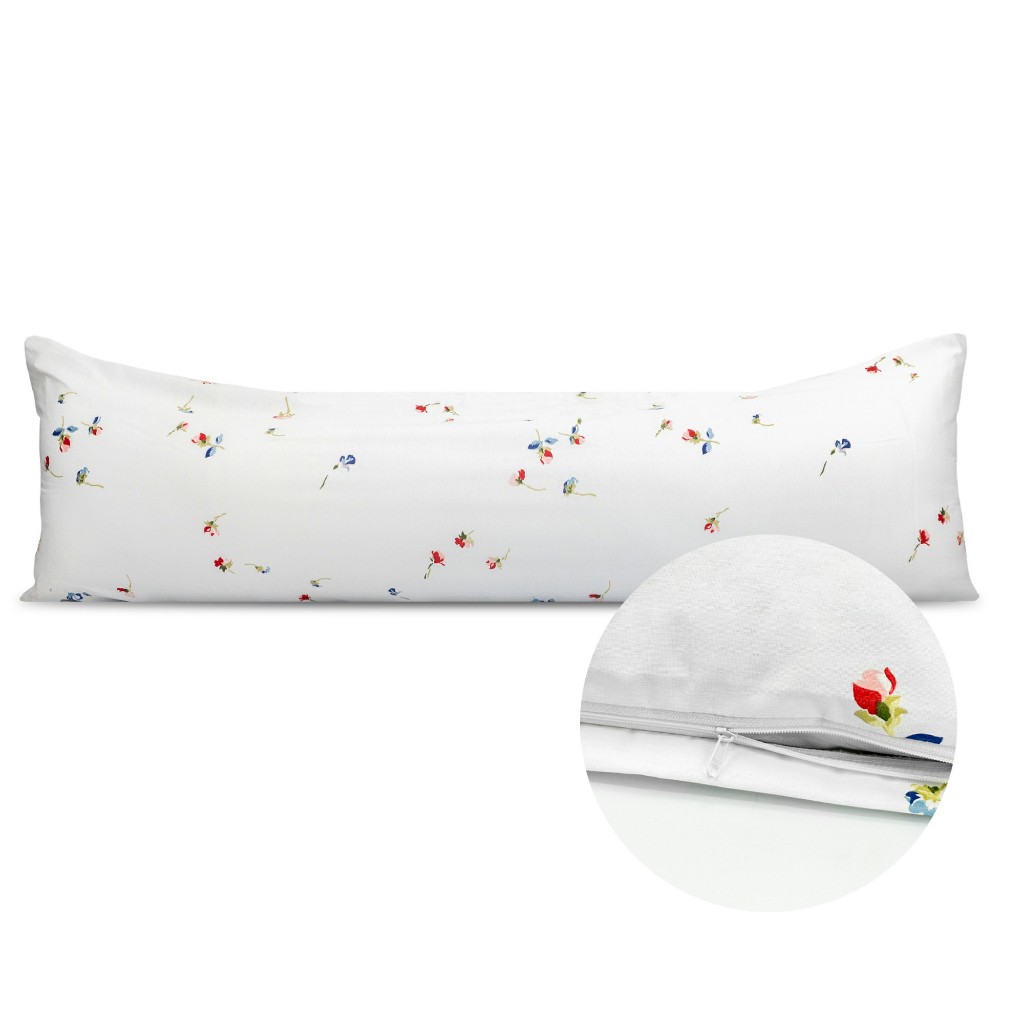 1 Fronha Capa Xuxão Corpo c/ Zíper 1,30m x 40cm Percal Flex 180 fios algodão em Oferta na Shopee