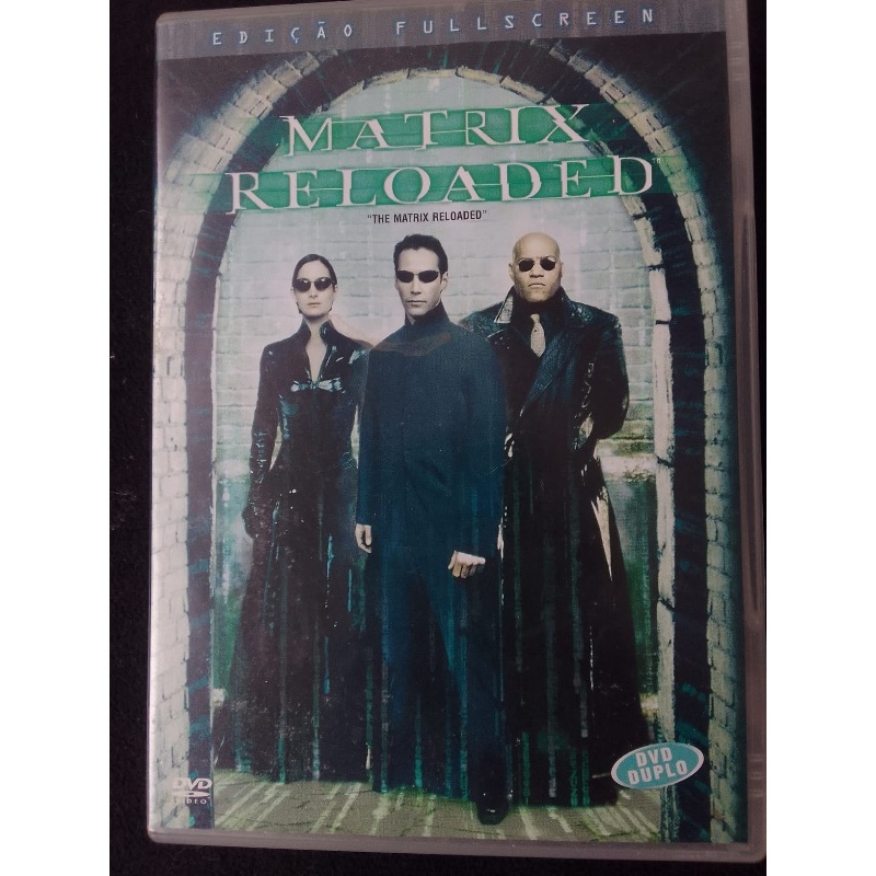 Matrix Reloaded: DVD duplo do filme. Original Warner Bros, Keanu Reeves, Laurence Fishburn e  Carrie-Anne Moss
