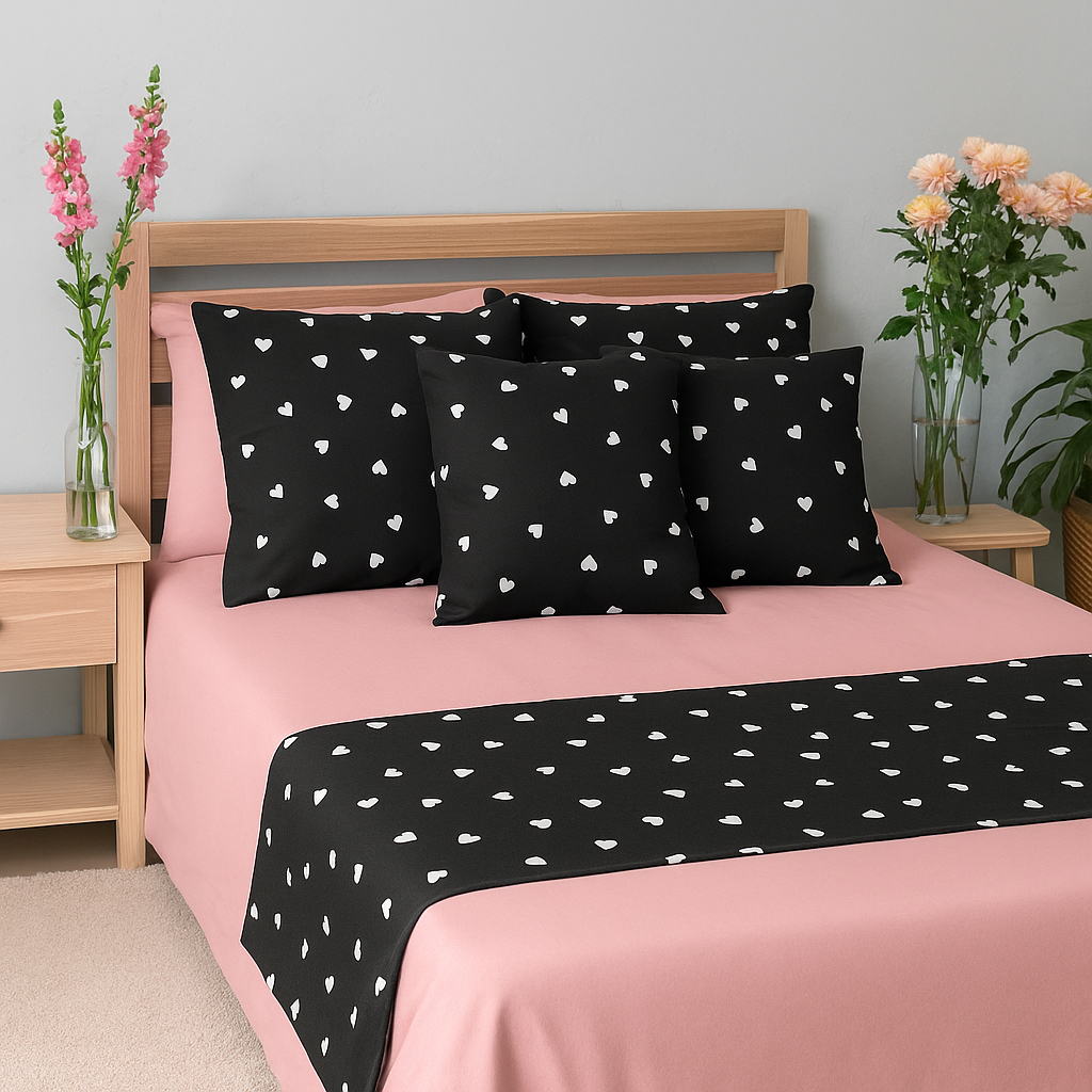 Kit 3 PCS Peseira KING QUEEM PADRAO com 2 Capa de Almofada Tecido Algodão Cama Posta em Oferta na Shopee